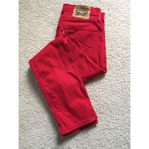 Men’s Red 511 Levi Jeans